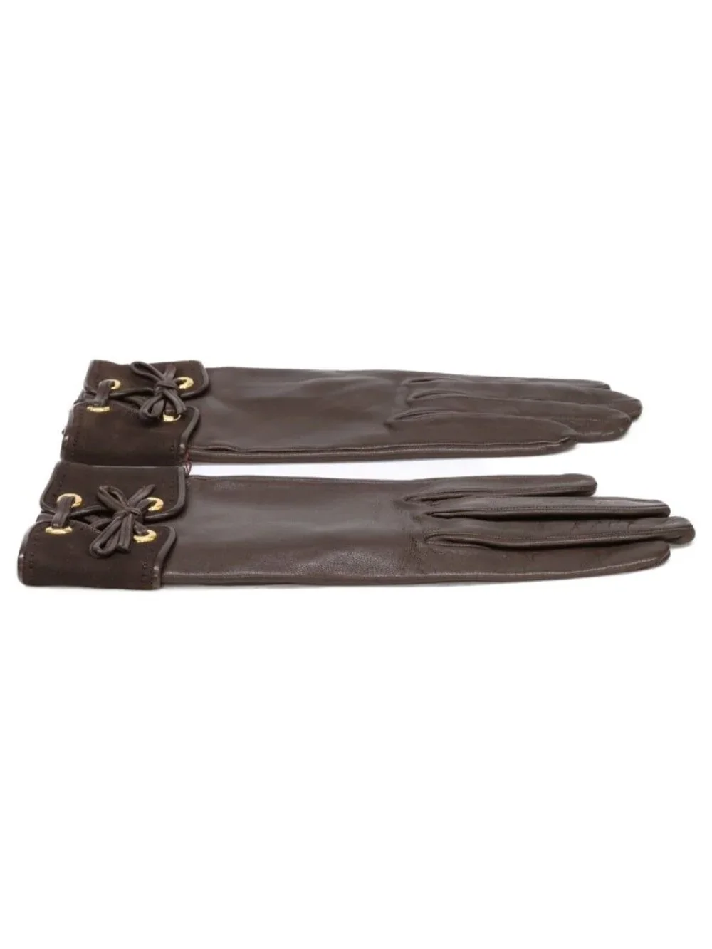 Hermes Lambskin Gloves Brown